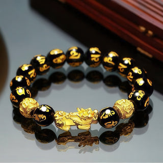 Feng Shui Black Obsidian Wealth Bracelet